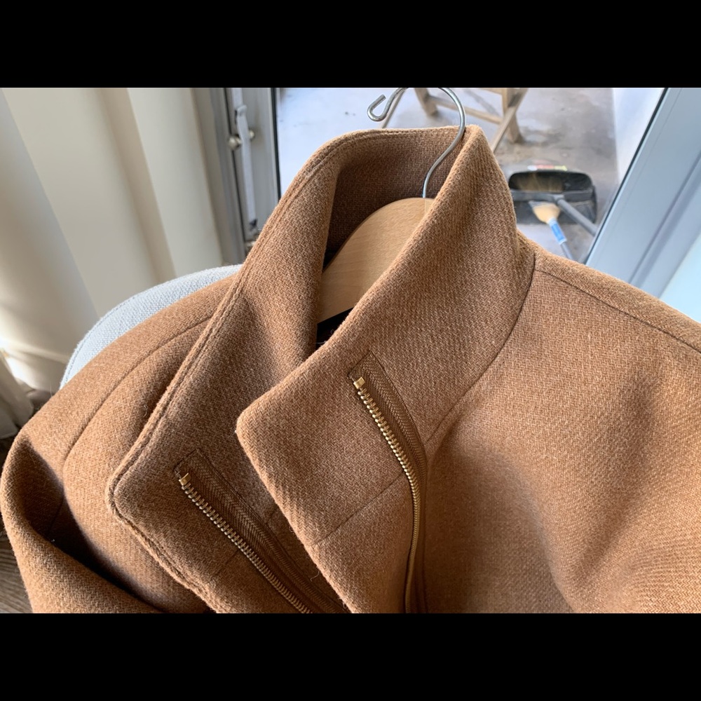 Jcrew stadium 4P brown coat in excellent condition